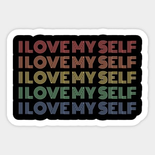 I Love Myself Sticker